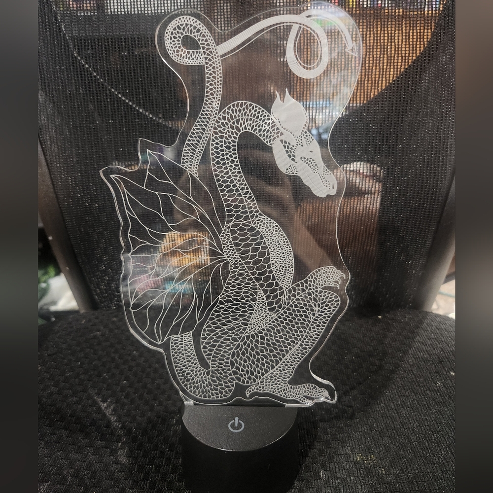 3D Dragon LED Night Light